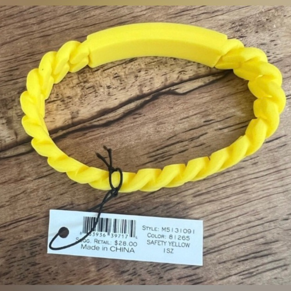 Marc by Marc Jacobs Silicone Bracelet - NWT | Sunny Yellow | Fragrance Carrier